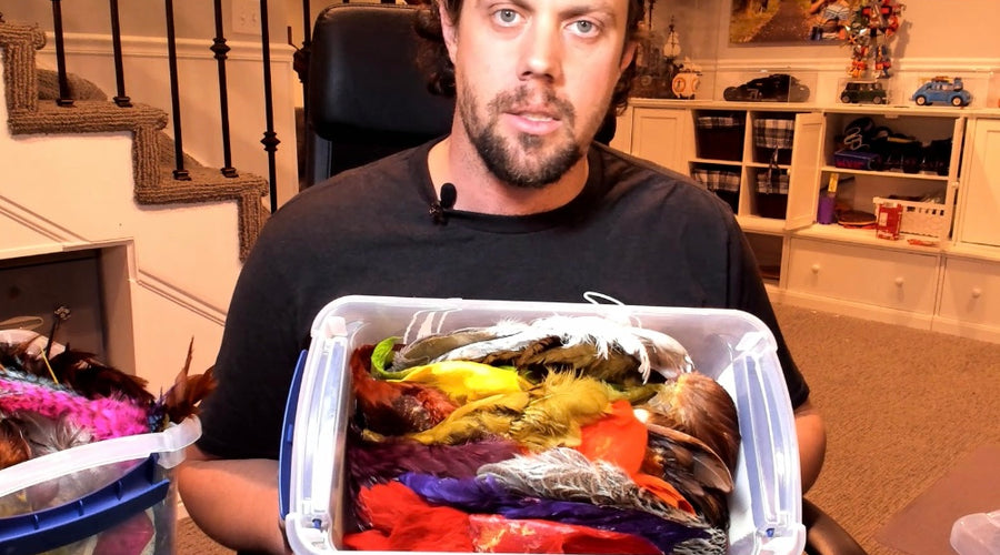 Fly Tying Tip and Trick : Organizing Hackle and Feathers for storage and easy access by Svend Diesel