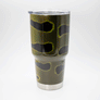 Custom Painted Yeti 30 oz Tumbler (Peacock Bass #005)