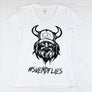 Women's V-Neck #Svendflies Tri-Blend Shirt (Black Logo)