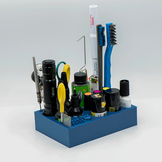 Resin/Glue/Tool Holder Organizer for Solarez Products